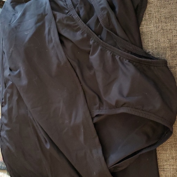 JINXUEER Ruched Black  Patterned Skirt Tankini Set Size 26W - Picture 9 of 9